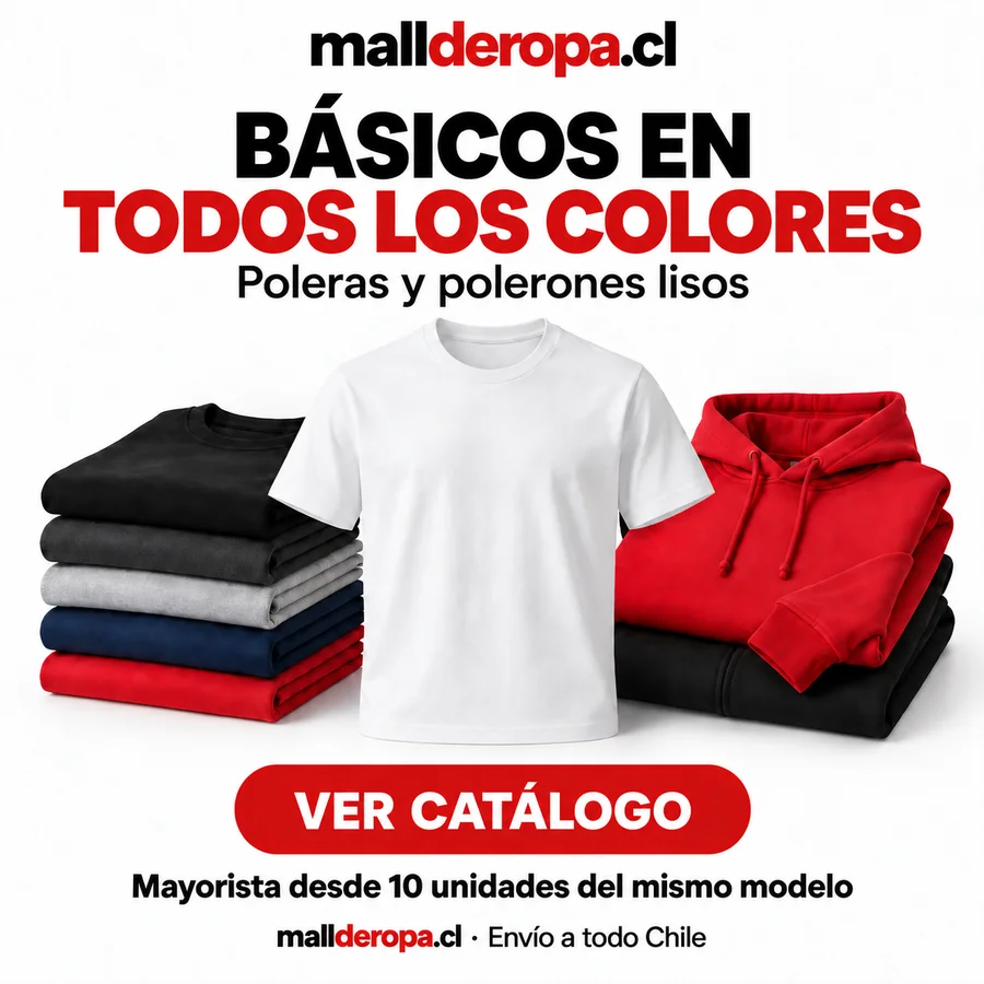 mallderopa.cl: poleras y polerones lisos en todos los colores. Ver catálogo.