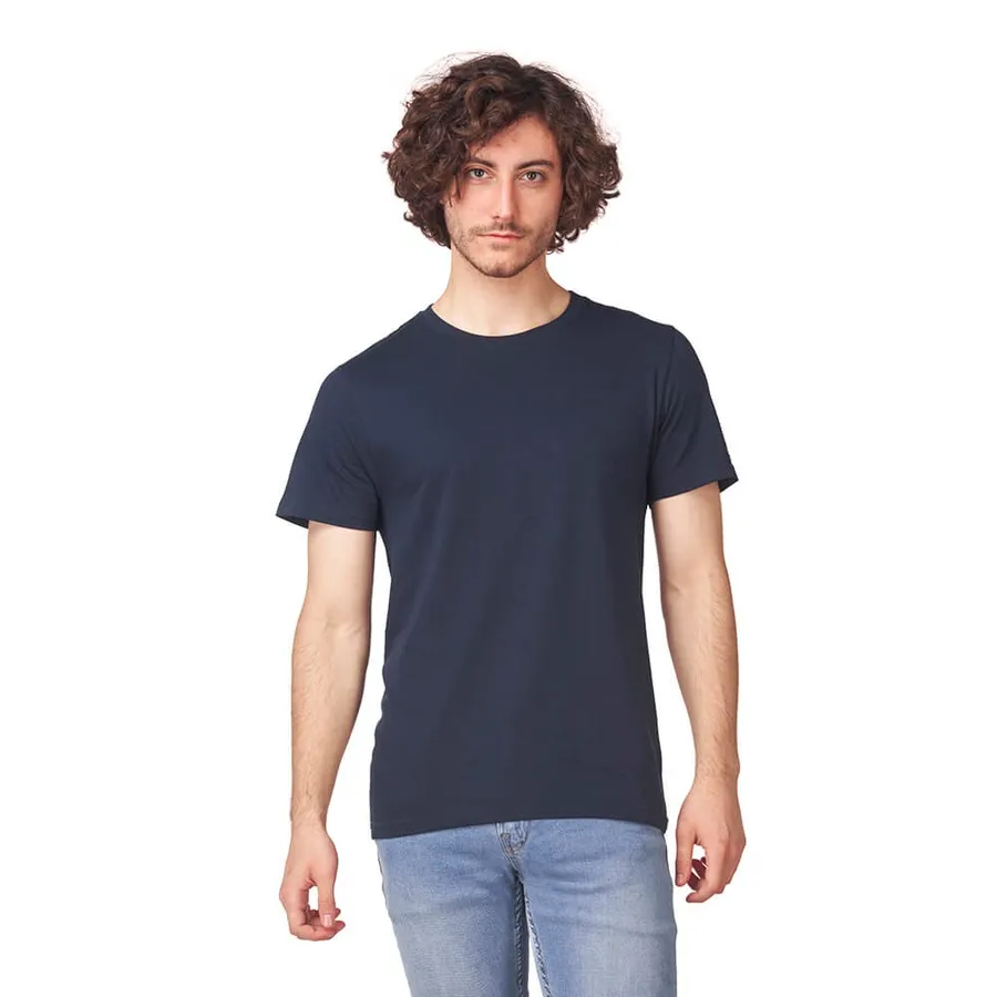 Polera Hombre MC Cottonext 100% Algodón Soft 180 Grs Marino