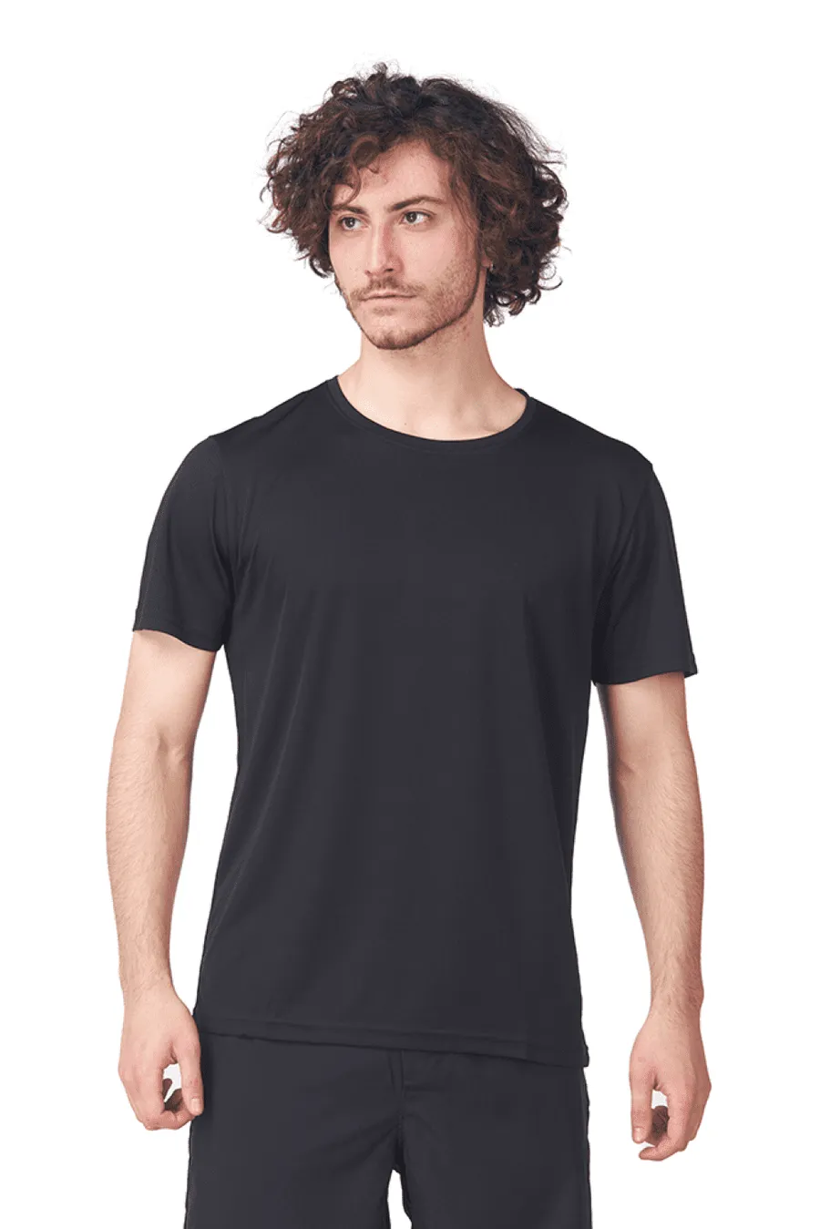 Polera Hombre MC Dry Fit Cottonext 100% Poliéster 145 Grs Negro