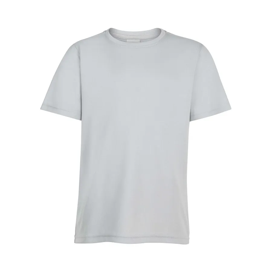 Polera MC Niño Dry Fit Cottonext 100% Poliéster 145 Grs Gris