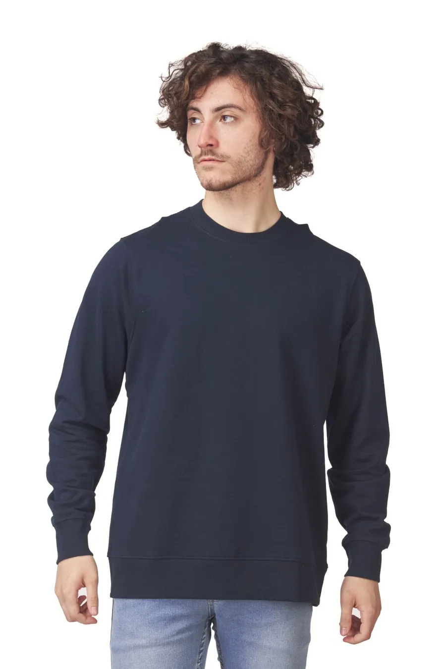 Poleron Cottonext NEW Crew Adulto 80% Algodón / 20% Poliéster Marino