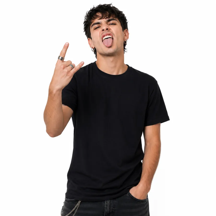 Polera Hombre MC Old Brits 100% Algodón 160 Grs Negro