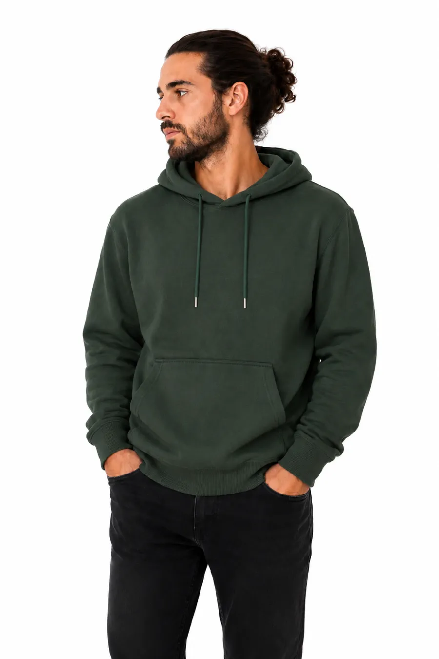 Hoodie Old Brits 80% Algodón 20% Poliéster 300 Grs Verde Bosque