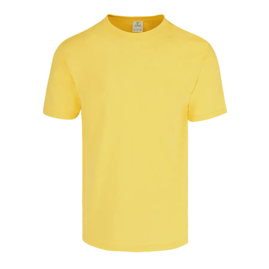 Polera Yazbek C0300 Hombre MC 100% Algodón Heavy Weight Amarillo