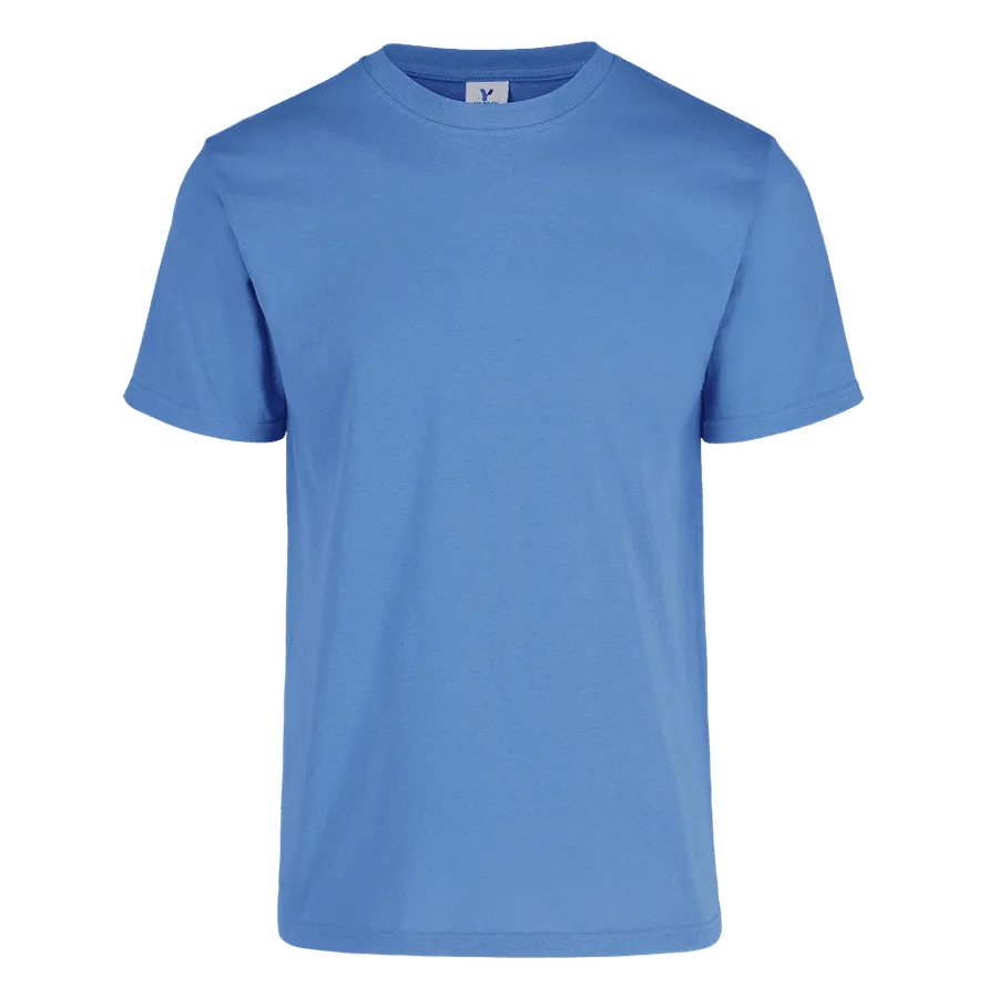 Polera Yazbek C0300 Hombre MC 100% Algodón Heavy Weight Celeste