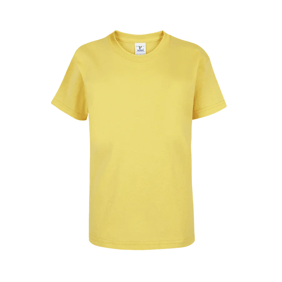 Polera Yazbek N0300 Niño MC 100% Algodón Amarillo