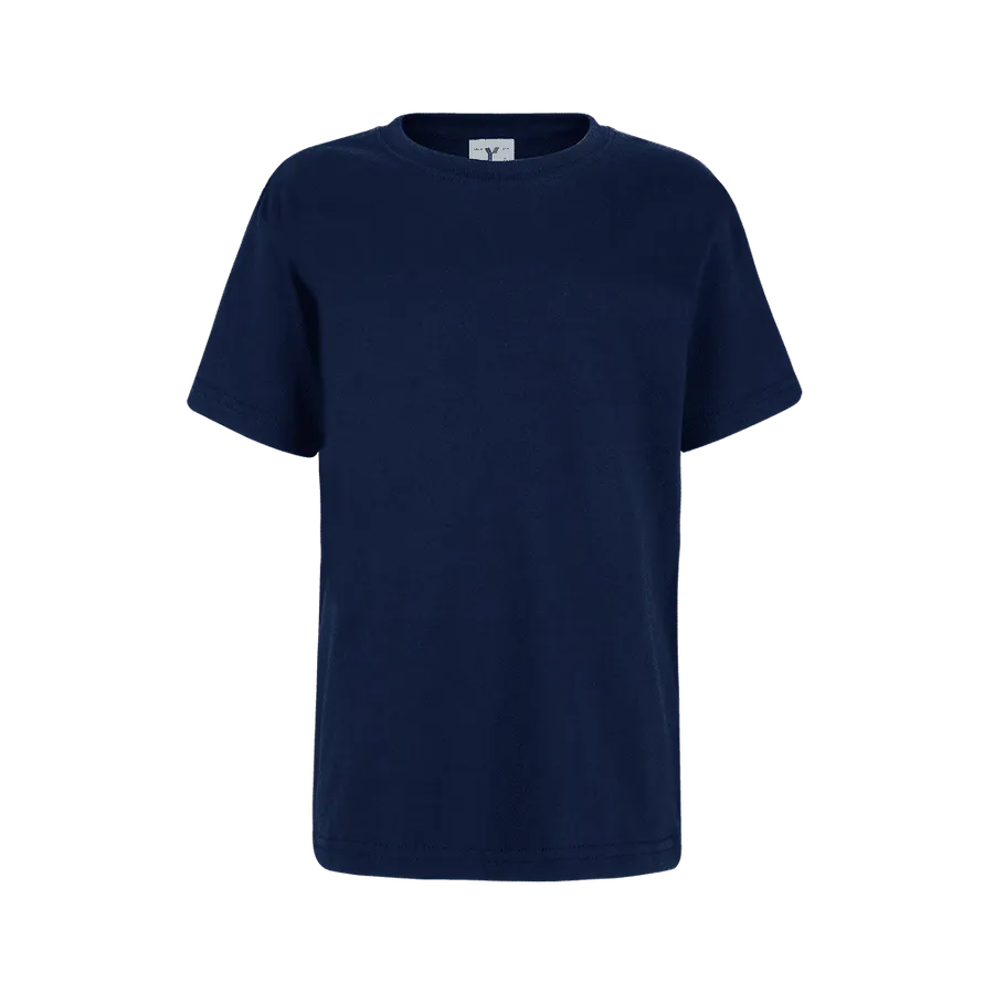 Polera Yazbek N0300 Niño MC 100% Algodón Marino