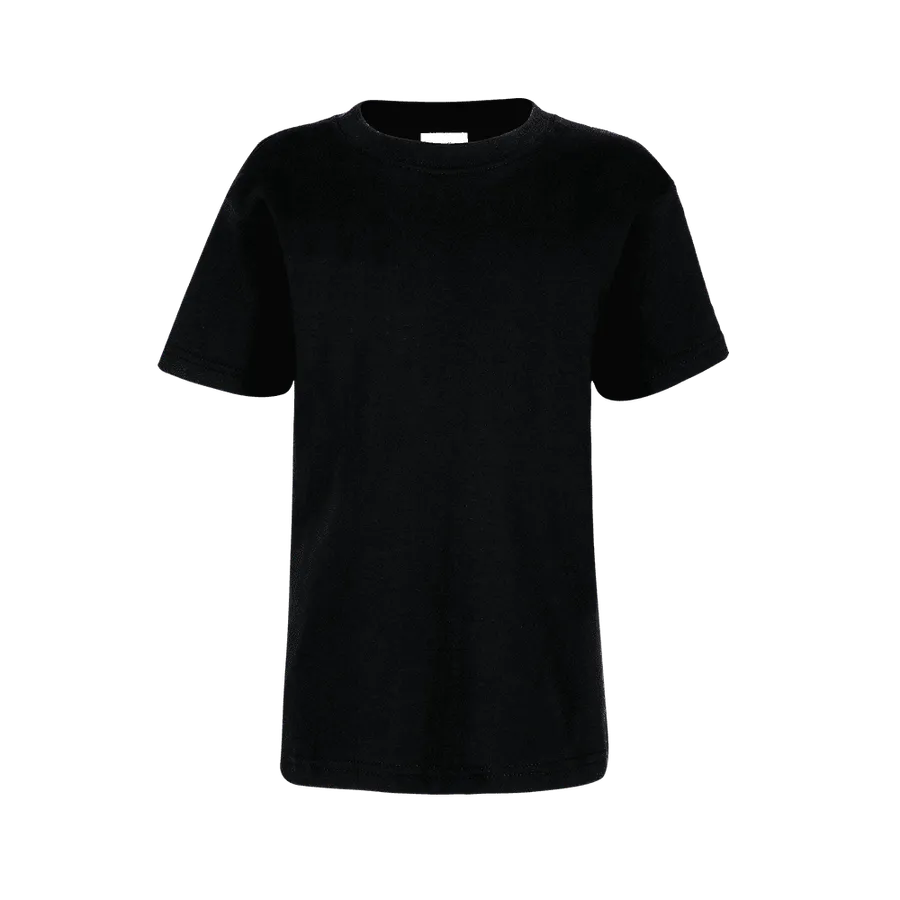 Polera Yazbek N0300 Niño MC 100% Algodón Negro