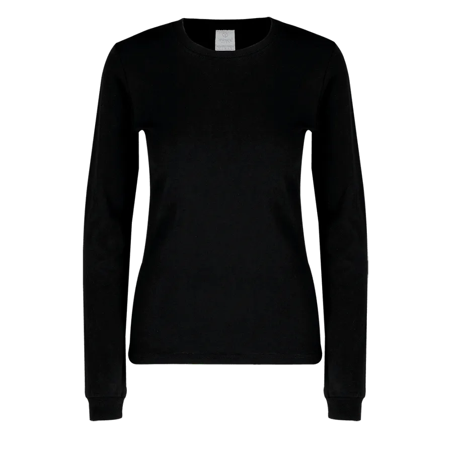 Polera Yazbek D0304 Mujer ML 100% Algodón Negro