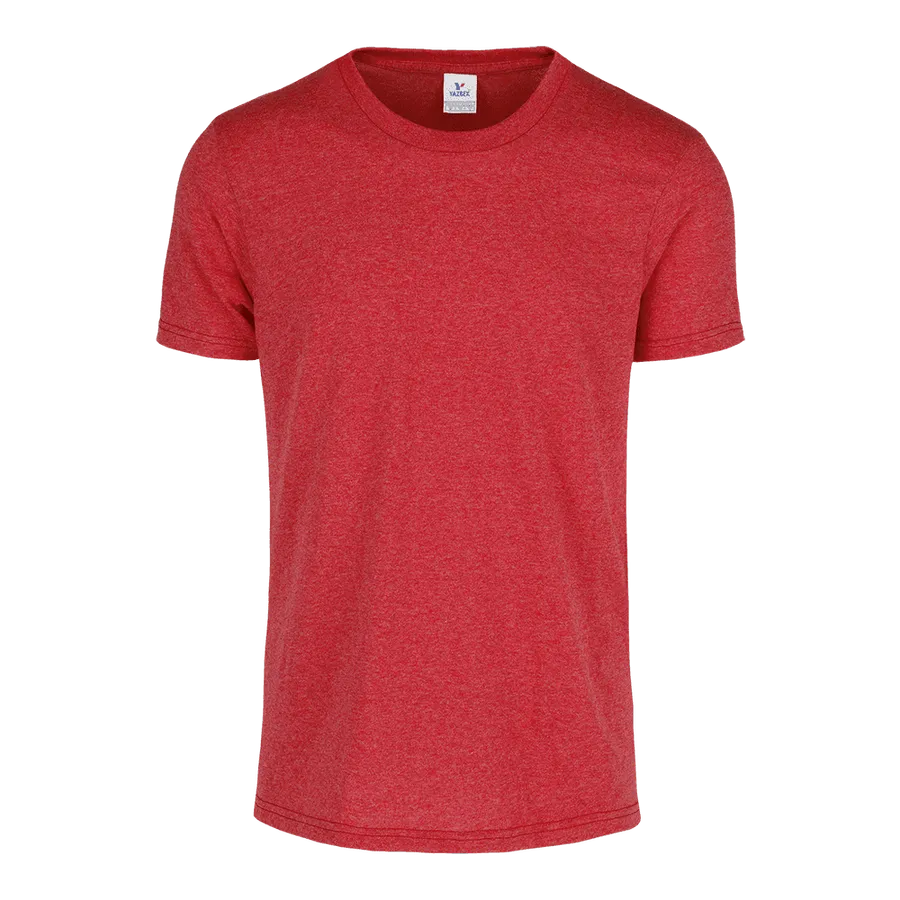 Polera Yazbek C0250 Hombre MC 50% Algodón / 50 Poliéster Heather Rojo