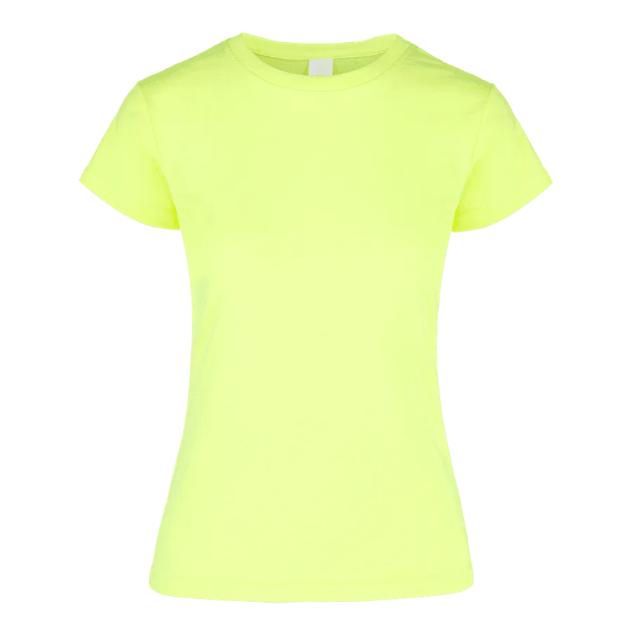 Polera Yazbek D0250 Mujer MC 50% Algodón 50% Poliéster Amarillo Neon